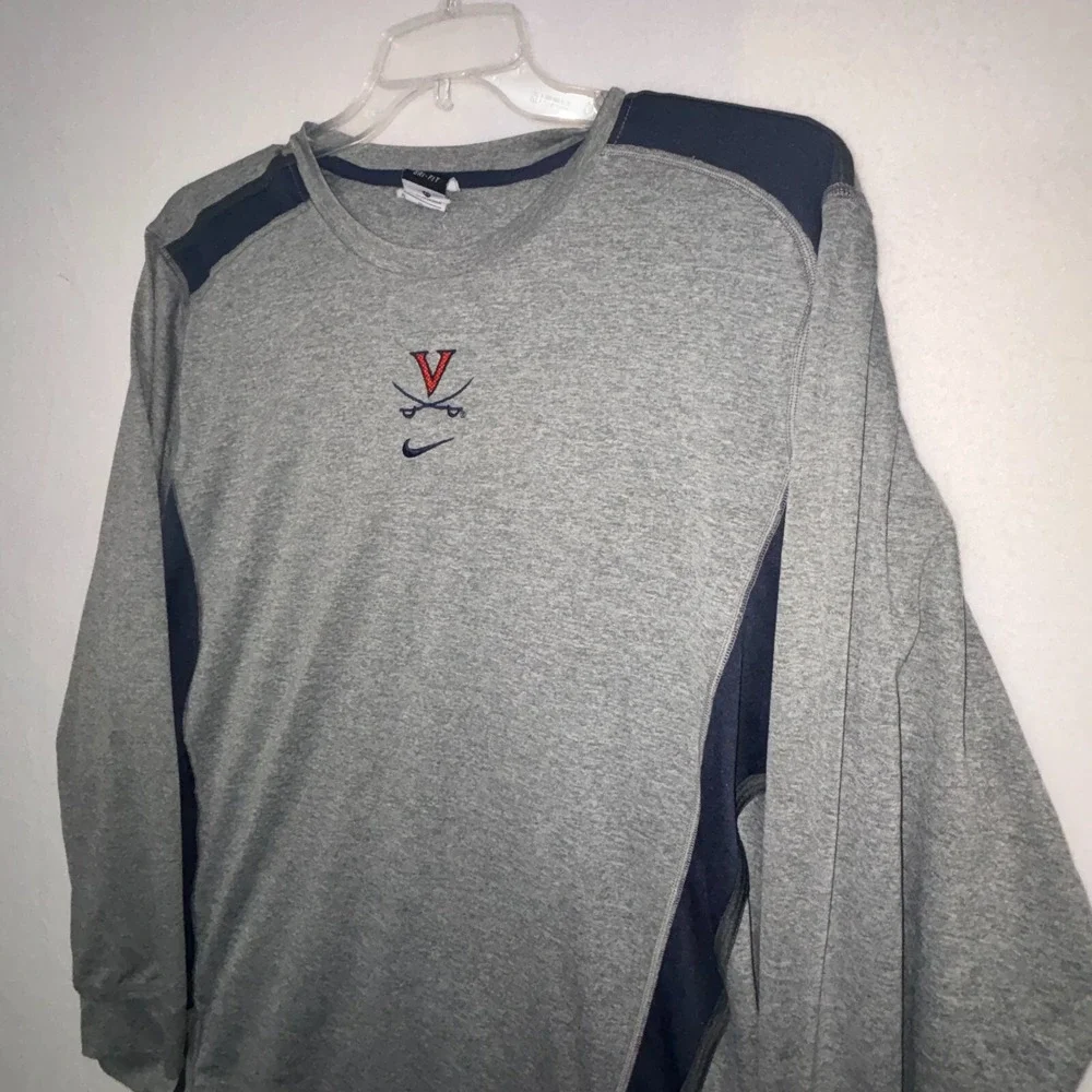Nike University of Virginia UVA Dri Fit Long Sleeve Athletic shirt men's 2XL‎
